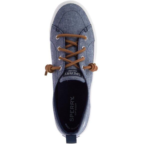 SPERRY Crest Vibe Crepe Chambray Boat Shoes 8M - Picture 6 of 13